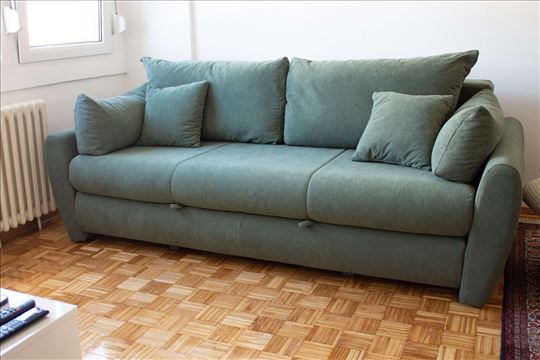 Nova sofa na rasklapanje Alegro, zelena