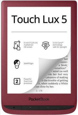 PocketBook 628 Touch Lux 5 Crveni