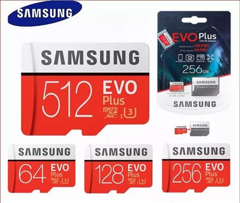 Novo -SD Samsung Evo Plus 128GB, 256GB, 512GB 