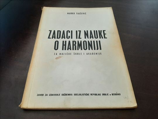 Zadaci iz nauke o harmoniji Marko Tajcevic