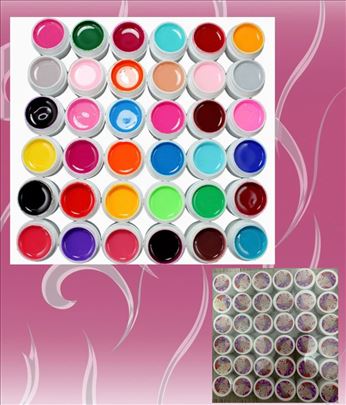 36 kom color gelova u razlicitim bojama  