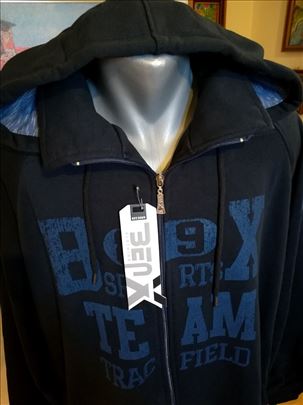 Novi muški duks sa kapuljačom Benx 5XL crni novo