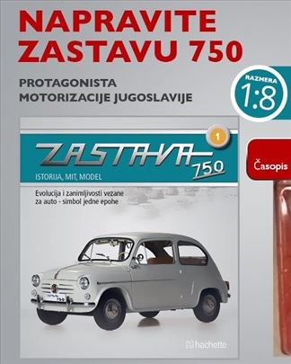 Svi delovi za sastavljanje makete Fiće (Zastava 75