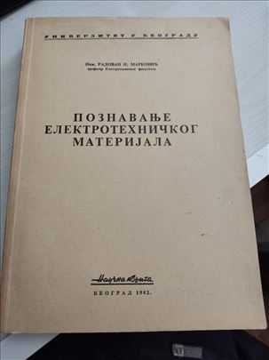 R. Markovic, Poznavanje elektrotehnickih materijal