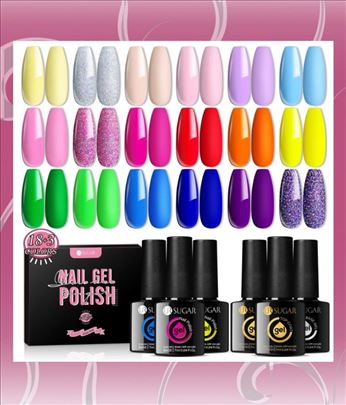 18 gel lakova različitih nijansi
