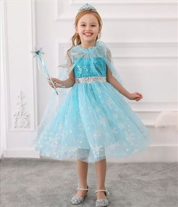 Elza Elsa Frozen kostim haljina sa plastom model N