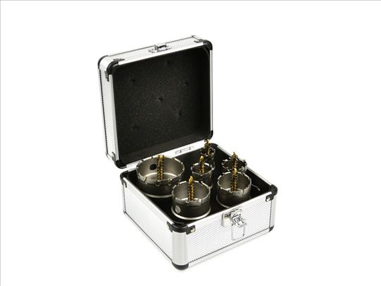 Set kruna za rupe za metal titanijum 6 kom  