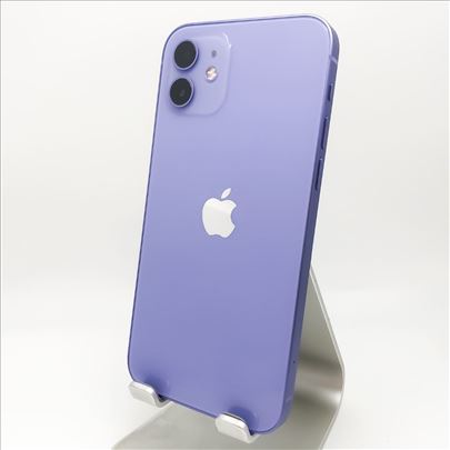 iPhone 12 64GB Purple Sim Free Novo 100% Baterija