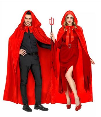 Kostim za odrasle plast vampir đavo vampirka crven