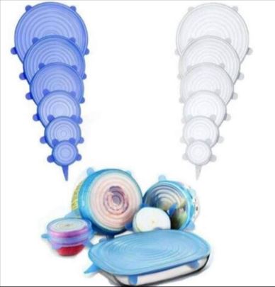 Rastegljivi silikonski poklopci set