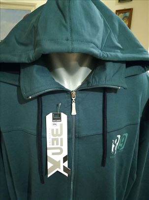 Novi muški duks sa kapuljačom Benx zeleni 5XL novo
