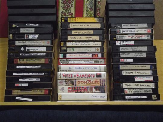 VHS Lična kolekcija, rasprodaja 40 kom.+ 8 kutija