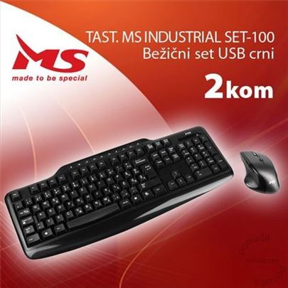 Ms bežični set 100 tastatura  miš  nove baterije