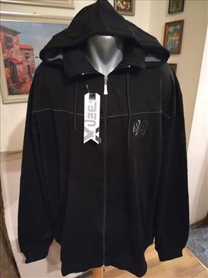 Novi muški duks sa kapuljačom Benx crni 5XL novo