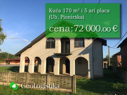 Spratna kuća 170 m2, Pionirska, Ub