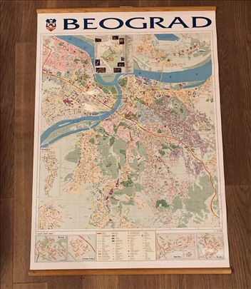 Zidna karta: Plan grada Beograda