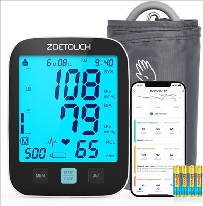 Zoetouch bluetooth merač krvnog pritiska