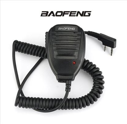 Ručni mikrofon sa štipaljkom za Baofeng radio stan
