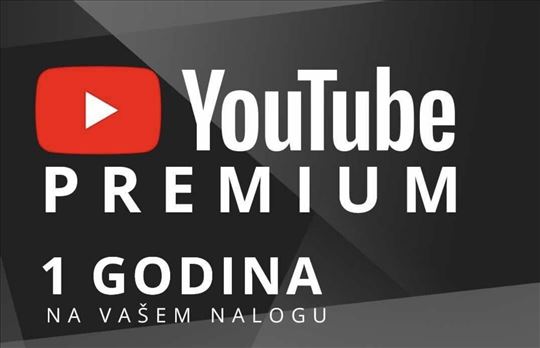Youtube Premium nalog / 12 meseci / Godina