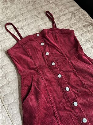 H&M Divided bordo haljina vel. 38