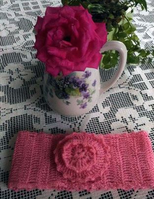 Heklana traka za kosu - ručni rad