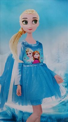 Elza Ana Elsa Frozen kostim haljina model Q plašt