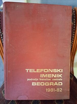Telefonski imenik Beograd 1981-82 PTT