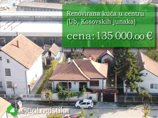 Prizemna kuća od 105m2, Kosovskih junaka, Ub