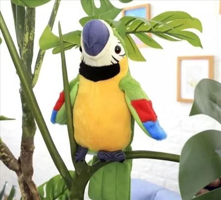 Brbljivi papagaj pricalica novo 3 boje akcija