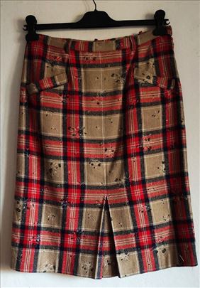Vintage unikatna karo suknja vel. M/L 
