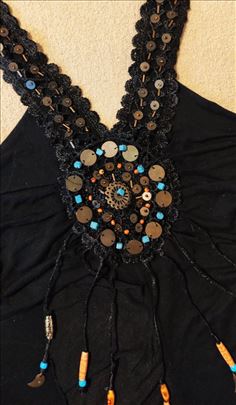 Francuska bluza sa perlama od viskoze vel. S/M