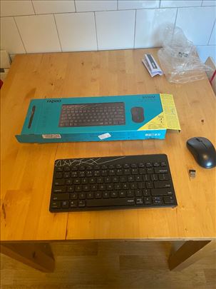 Nova Rapoo Bežična tastatura i miš 8000M US (Crna)