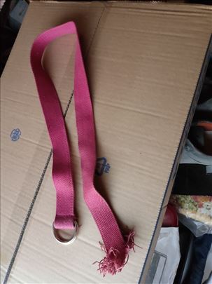 Zenski kais od tkanog m., 85cm, 3 cm,pink boje
