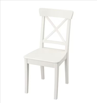 4 bele nove trpezarijske stolice
