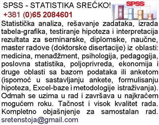 Statistika - SPSS!