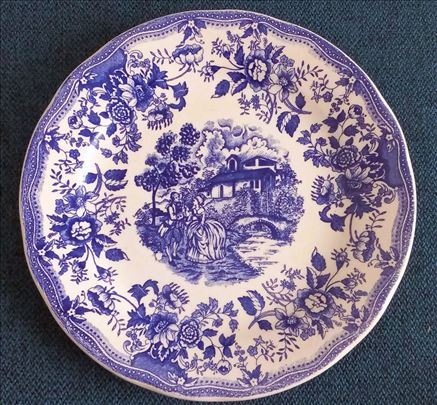  Vintage – porcelanski tanjir Decorated underglaze