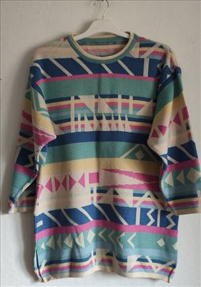 Vintage džemper tunika vel. L