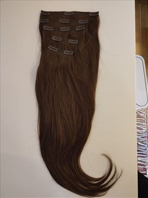 Prirodna kosa 60cm smeđa