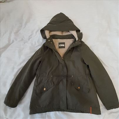 Topla maslinasto zelena HM jakna za uzrast 10-11 g