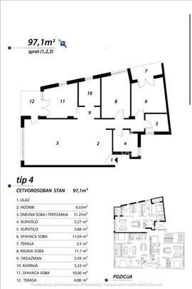 Dorcol nov Lux 4.0 useljiv 97,1m2 