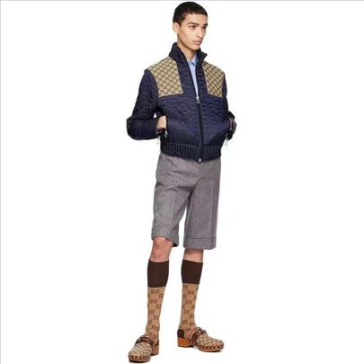 Gucci quilted GG-detail jacket