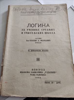 B.Marković, Logika za učenike srednjih i učiteljsk