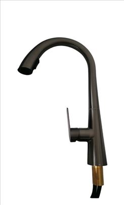 Dubeća slavina sa tegom tamno siva, novo