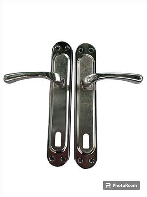 Kvake za drvena vrata sa oprugom Hrom 1, novo