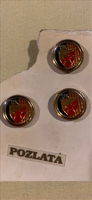 Pozlaćena dugmad za manžetne sa grbom C. zvezde
