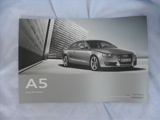 Prospekt Audi A5, 89 str, april 2010, eng jezik.