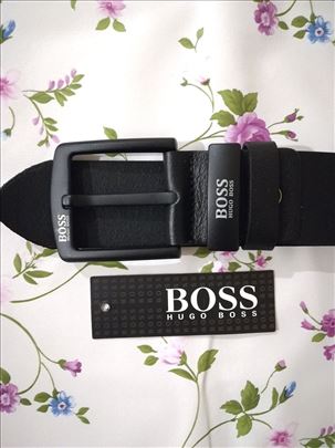 Novi muški kožni kaiš Hugo Boss u crnoj boji novo