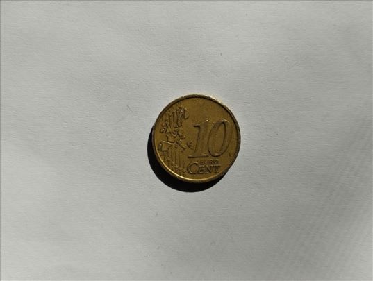10 euro cent 2002 R Italy, tražen, redak novčić