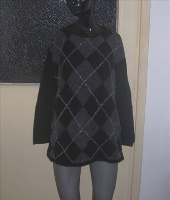 Crno-sivi džemper