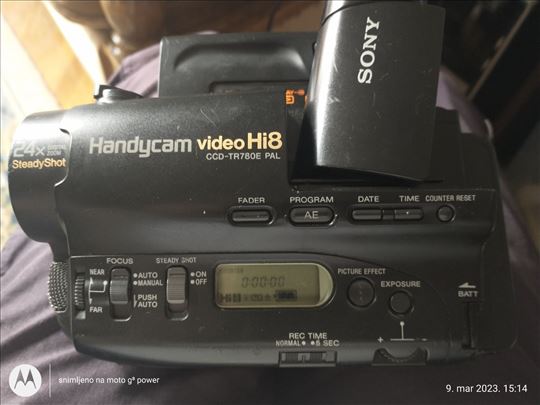 SONY CCD-tr780e hi8 video kamera
